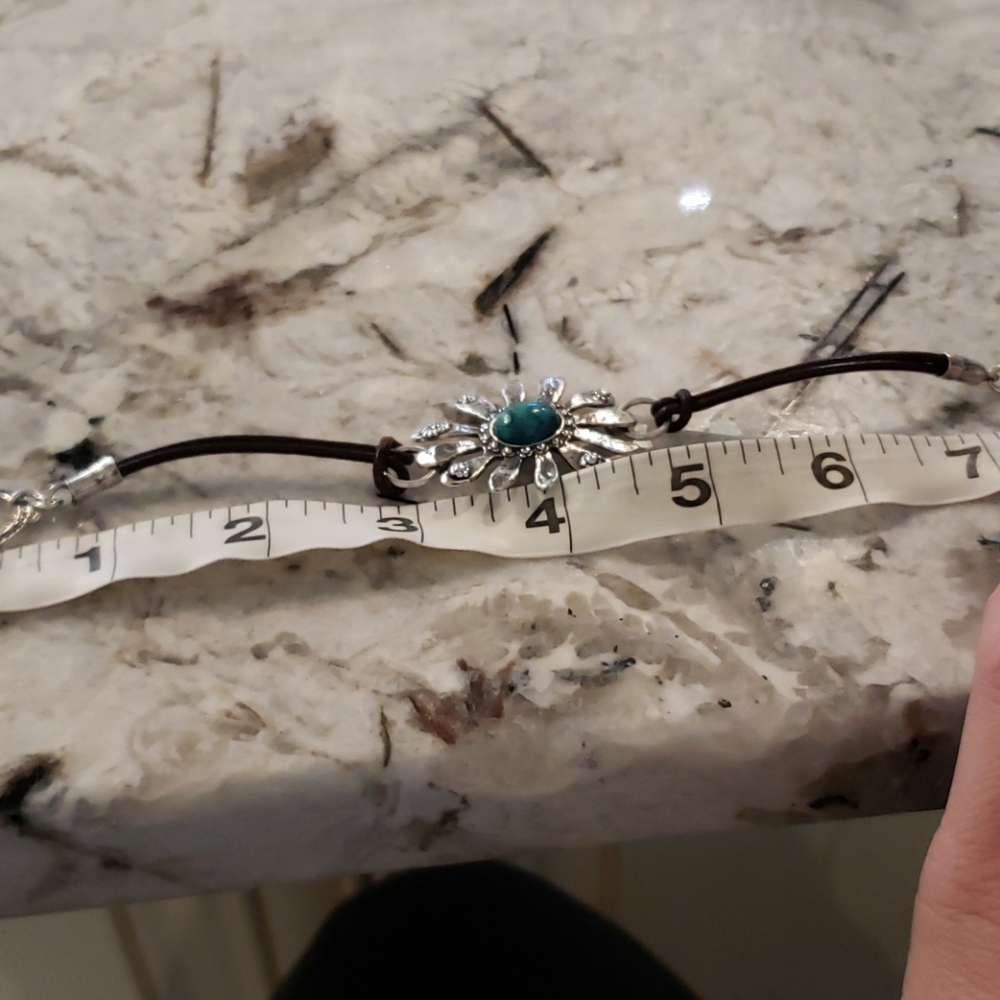Silver and turquoise bracelets